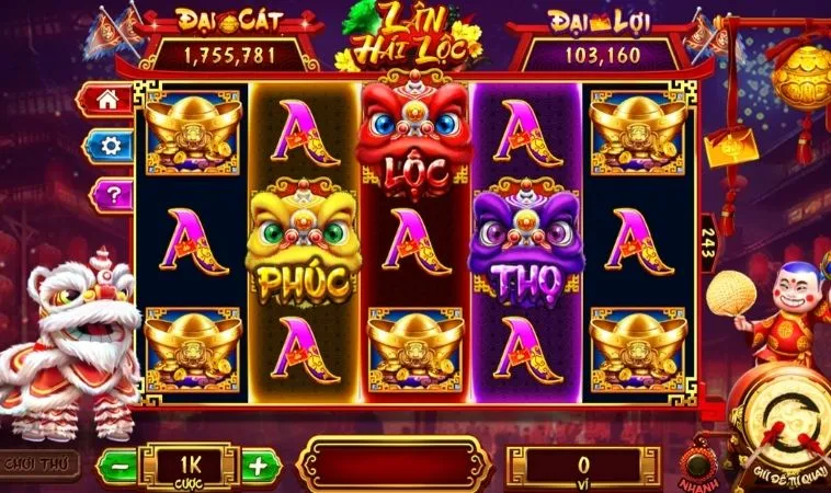 Cách Chơi Nổ Hũ Lân Hái Lộc Tại Nohu90 Dễ Trúng Jackpot Nhất 2 Giao diện chơi game nổ hũ Lân Hái Lộc tại Nohu90