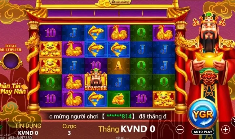 Thần Tài Ban Phước Với Nổ Hũ Thần Tài Tại Nohu90 Hôm Nay 2 Giao diện chơi game Nổ Hũ Thần Tài tại Nohu90